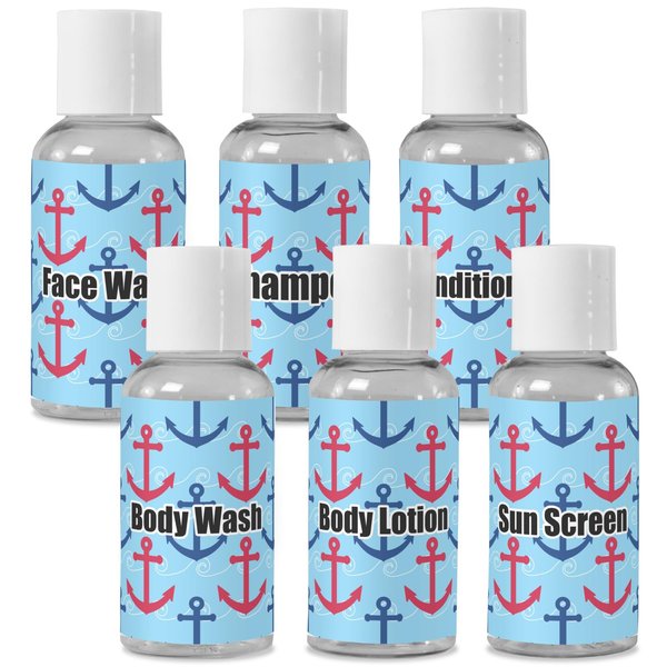 YouCustomizeIt Personalized Anchors & Waves Travel Bottles