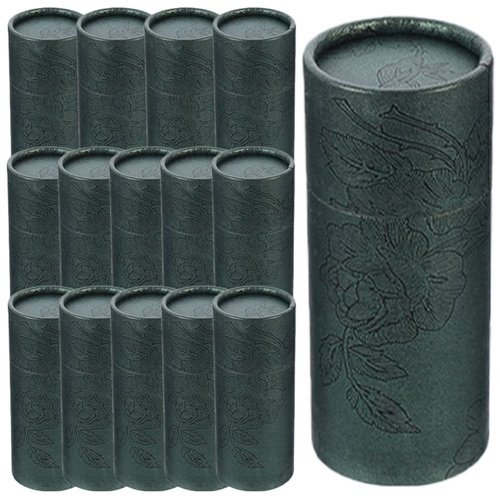 GLEAVI Empty Kraft Paper Jar Tube 15Pcs Round Paperboard 20ML Essential Oil Bottle Packaging Box Cardboard Containers Green Lipstick Boxes