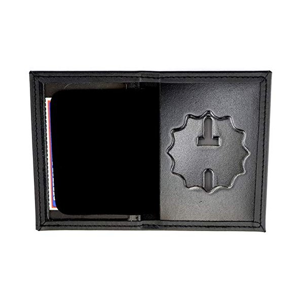 Perfect Fit Dress Leather Badge and ID Case for NY City Lieutenant (Cutout PF27)