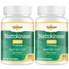 Kynderynl Nattokinase Supplement 10000FU – Organic Natto Enzyme 500mg for Circulatory Wellness, Enteric-Coated Tablets Aiding Digestion & Assisting Absorption, Vegan, 90 Tablets (90-Day Supply) -2P