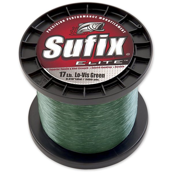 Sufix Elite 3000-Yards Spool Size Fishing Line (Green, 6-Pound)