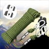 NNNJunhua 304 Stainless Steel Heavy Duty Rope Clamps Double Rope Clamps 2 Lines of Rope Metal Clips Fits 14/45 Inch(8mm) to 1/2 Inch(12.5mm) Twisted or Braided Ropes 10 Pieces