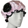 Kella Milla Stylish Satin Shower Cap, Pink/Rose