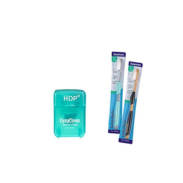 HDP Euro-Tech Corded Electric Toothbrush Pack of 2 with Bonus Floss