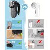 SUPER LINT Best Rated Electric Sweater Shaver Best Fuzz Pill Bobble Remover for Fabric Fleece Curtains Clothes, Black & Silver