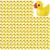 ROMROC Mini Resin Duck Bulk 200 Pack Tiny Ducks to Hide for Miniature Dollhouse Accessories Micro Garden Landscape Aquarium Potted Plants Ornament Christmas Prank DIY Décor, Yellow