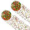 Red Green Gold Mixed Holographic Chunky Glitter, 13g (2 Jars x 6.5g) Crafts Glitter Powder with 10g Gel and Brush, Christmas Iridescent Nail Sequins Face Eye Glitter Tumblers DIY Decorations
