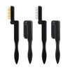 G2PLUS 2PCS Folding Eyelash Comb, Eyebrow Comb Metal Teeth, Professional Tool for Define Lash & Brow (Black)