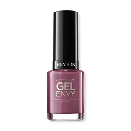 Revlon ColorStay Gel Envy Longwear Nail Polish, with Built-in Base Coat & Glossy Shine Finish, in Plum/Berry, 460 Hold 'Em, 0.4 oz