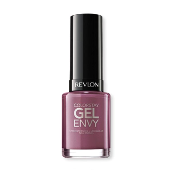 Revlon ColorStay Gel Envy Longwear Nail Polish, with Built-in Base Coat & Glossy Shine Finish, in Plum/Berry, 460 Hold 'Em, 0.4 oz
