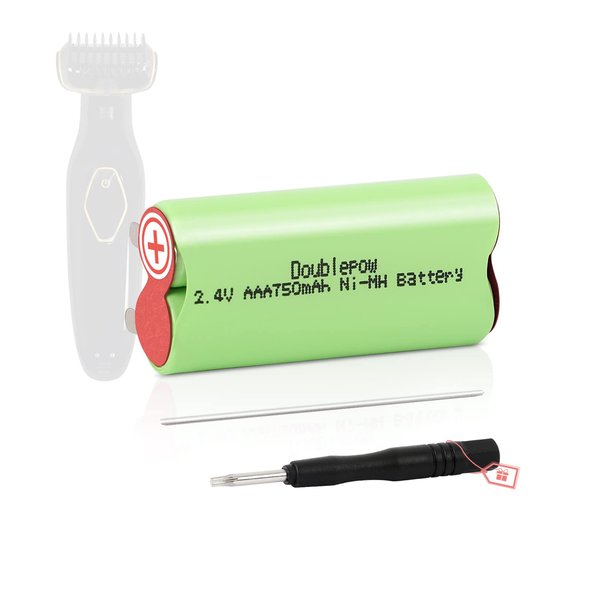 Kuflant 750mAh Battery Replacement for Philips Norelco BG2028/ XA2029 Body Groomer Bodygroom Foil Trimmer Wet Or Dry 2.4V NI-MH Battery
