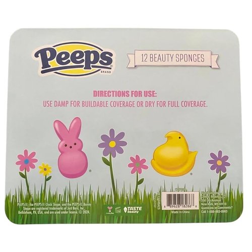 Peeps Beauty Blender Makeup Sponges-12 Pack for Easter Basket. Great gift for Teens or Wife., Pink