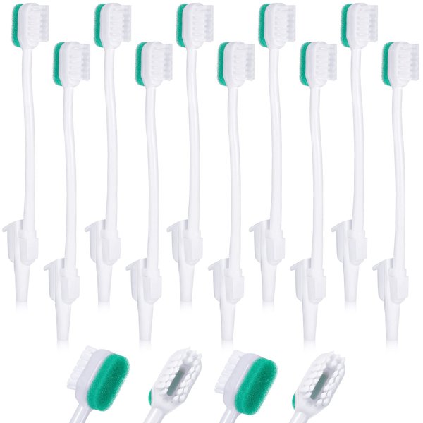 Didaey 10 Pcs Suction Swab Toothbrush Care Disposable Oral Swab Suction Toothbrush Toothbrush for Machine Sponge Individually Wrapped for Elderly Adults Oral Dental Mouth Care