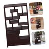SKISUNO House Display Shelf Scale Dollhouse Furniture Miniature Display Rack for Sand Table and Accessories