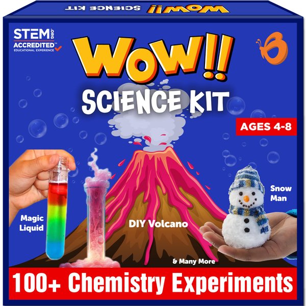 Butterfly Edufields 100+ Science Kits for Kids Age 4-8 | Science Kit Gifts for 6 Year Old Boys & Girls| Science Experiments for Kids 6-8 | Kids Science Kits Age 4-8 | Cool 7 Year Old Gifts
