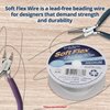 Soft Flex 49 Strand Beading Wire - Medium 0.19 Diameter - 30 Feet Nylon Design Wire