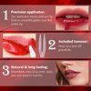 PASNOWFU Peel Off Lip Stain, Matte Liquid Lipstick, Lip Stain Peel Off, Lip Tint Long Lasting Waterproof Tattoo Magic Color Lip Liner, Non Stick Color Peel Off Mask Lip Gloss Makeup - 05