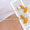 2pcs Flower Hair Stick Ginkgo Leaf Hair Stick Hair Clips Vintage Bun Hairpins Chinese Hair Chopsticks Chignon Pin Flower Hair Clip for Women