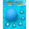 SOPPYCID Water Balloons Reusable 18PCS Fast Fill Self-sealing, Silicone Water Balls Refillable Splash for Girls and Boys Ages 3-12 Years Old, Summer Fun Water Pool Beach Toys Outdoor Backyard Activity