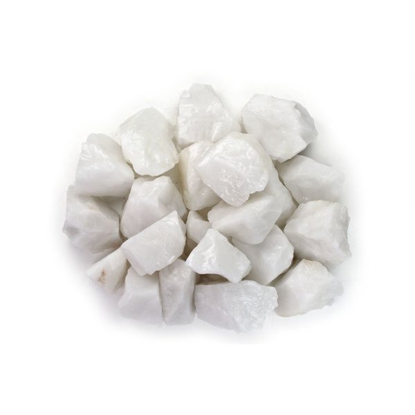 Hypnotic Gems Materials: 2 lbs White King Quartz Stones from Asia - Rough Bulk Raw Natural Crystals for Cabbing, Tumbling, Lapidary, Polishing, Wire Wrapping, Wicca & Reiki Crystal Healing