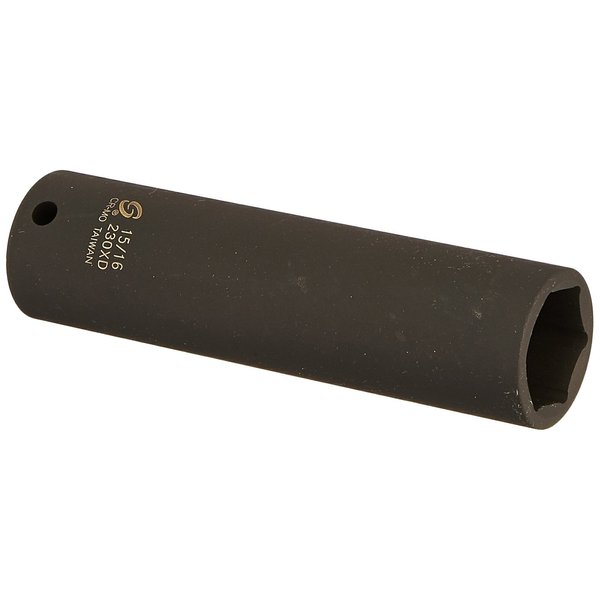 SUNEX TOOLS 230xd 1/2-Inch Drive 15/16-Inch Extra Deep Impact Socket