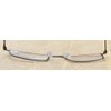 Eyekepper 5-Pack Stainless Steel Frame Half-eye Style Reading Glasses Readers Gunmetal
