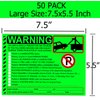 Parking Violation Stickers Notice Parking Violation Stickers Tow Warning You are Illegally Parked Multi Reasons 50 pcs Private Parking Warning Sticker for Car Window Fluorescent Green 5.5X7.5 inch