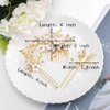 Campsis Bridal Wedding Hair Comb Silver Flower Rhinestone Sparkly Crystal Bride Leaf Side Combs Pearl Hair Accessories for Women and Girls (Gold)