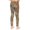 Oh So Soft Girl's Leggings Brown Cheetah Medium