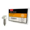 Allkeen White Painted Self Tapping Gutter Screws #8 x 1/2" Hex Head Downspout Sheet Metal Screws, 100 Pieces