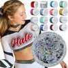 Stunt Trainer Cheer Glitter Face Body Makeup Peel Off Gel Chunky Holographic 15 Colors 1.6oz Vegan Cruelty Free Nontoxic Cheerleader Cheerleading Makeup