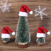 1/12 Scale Dollhouse Christmas Decorations – 8inch Pre-Decorated Mini Desktop Christmas Tree, Miniature Wreath, Hats & Scarves – Perfect Holiday Accessories for Dollhouse Décor