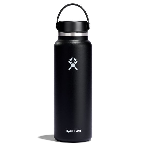 Hydro Flask Wide Mouth Bottle with Flex Cap Black 40 oz