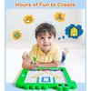 NARRIO Magnetic Drawing Board Toys for 3-6 Year Old Boys/Doodle Board Educational Toddler Toys Age 2-4/Dinosaur Travel Toys for Kids 3-5/Magnetic Dot Art Birthday Gifts for Girls 4-8