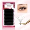 ABONNIE Easy fan lash extensions, Rapid Blooming Volume lash extensions, CC Curl cashmere Fan lash extensions, 0.07 Thickness 10mm Length Self Fanning Volume Lashes extension (CC-0.07,10mm)