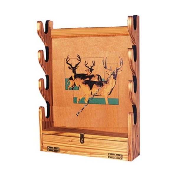 Rifle Rack How-to Book; Paper Pattern Plan to DIY and Easily Build San Angeo Gun Wall Stand