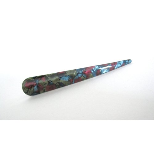 Generic Abalone shell look marbled acrylic and metal alligator hair claw clip clamp