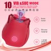 Rose Adult Tool for Woemen 10 Speed Vibrateirs for Women Today Electric Machine for Women Red X-04