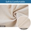 smiry Seat Covers for Dining Room Chairs Stretch Jacquard Dining Room Chair Seat Covers Set of 4, Beige