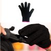 Lessmon Professional Heat Resistant Glove for Hair Styling Heat Blocking for Curling, Flat Iron and Curling Wand Suitable for Left and Right Hands, 1 Piece, Pink Edge