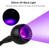 3W 395NM LED Black Light, Flexible Gooseneck UV Blacklight for Satin Detection, Lamp for Blacklight Poster, Blacklight Party, Ultraviolet Curing Lamp for Fluorescent Paint