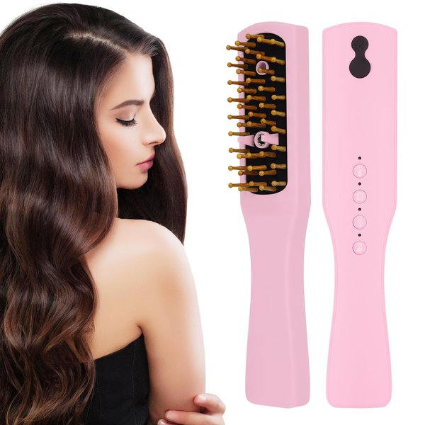Intelligent Visual Scalp Comb - Hair Comb with Camera, Ultrasonic Electric Hair Brush, Promote Hair Growth, HD Scalp Monitoring, Hair Oil Applicator, Water Mist Hydration Maintenance