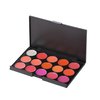FantasyDay® Pro Matte 15 Colors Non-Sticky Lip Gloss Palette Lipgloss Makeup Kit Cosmetic Contouring Palette