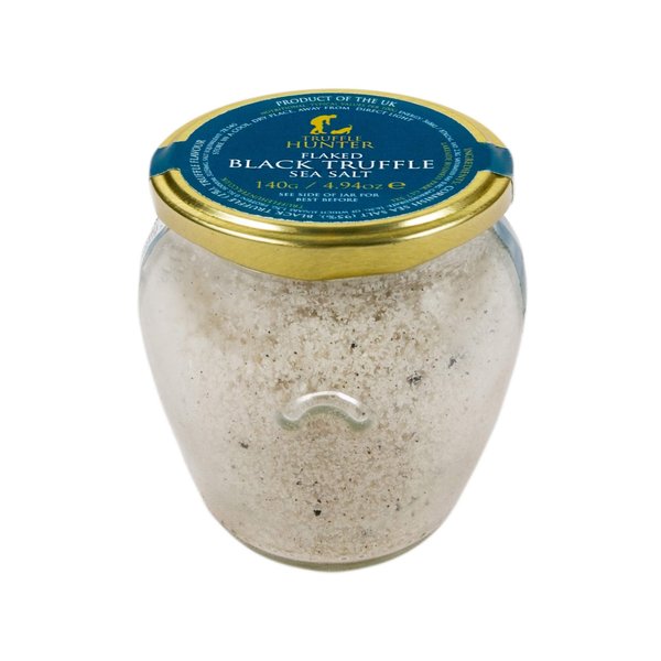 TruffleHunter - Flaked Black Truffle Cornish Sea Salt - Sea Salt Seasoning - 4.94 Oz