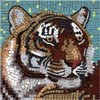 Mosaic Art Kit Square 7inch 20cm Tiger