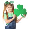 2 Packs St. Patrick's Day Hair Bows Clips Green Shamrock Hair Bows Grosgrain Ribbon Bowknots Boutique Alligator Hair Pins for Kids Irish Shamrock Clover Headwear Accessories for Kids Girls Women