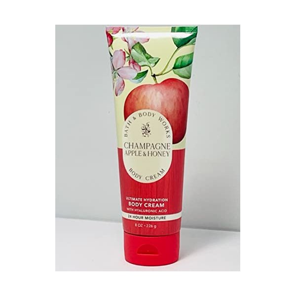 Bath & Body Works Champagne Apple & Honey Signature Collection Ultra Shea Body Cream 8 Ounce (Champagne Apple & Honey)