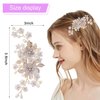 Bridal Crystal Rhinestone Hair Accessories: Pearl Flower Barrettes, Headpieces, and Hair Pins for Women and Girls