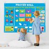 WATINC 37Pcs Prayer Wall Felt Story Board Set with Prayer Story Card, Prayer Felt Bulletin Board Accessories, Religious Flannel Felt Board Stories for Preschool Kids Classroom Sunday School Home