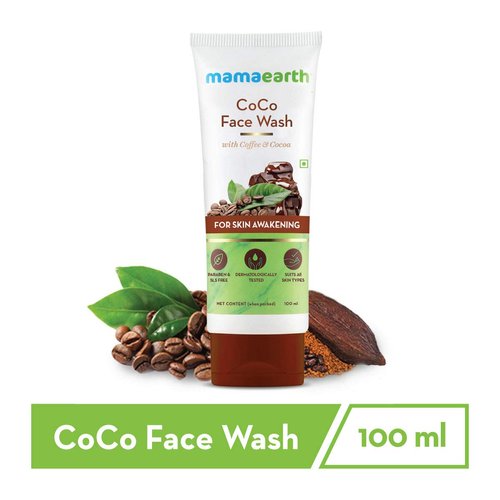 MAMAEARTH CoCo Face Wash for Women, with Coffee & Cocoa for Skin Awakening – 100ml